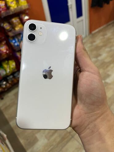 Mobil telefon və aksesuarlar: IPhone 11, Ağ, Simsiz şarj — 1
