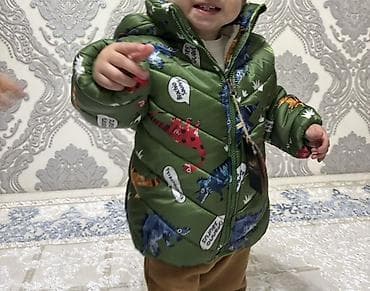 Uşaqlar üçün qış gödəkçəsi - Model: kapüşonlu, ilikli/fermuarlı