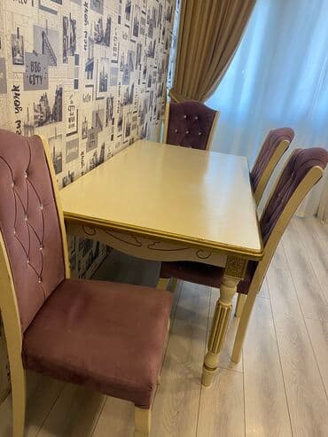 Qonaq otağı üçün, İşlənmiş, Açılan, 6 stul — 6