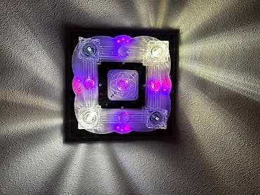 Led Çılçıraq, 4 və daha çox lampa, Plastik