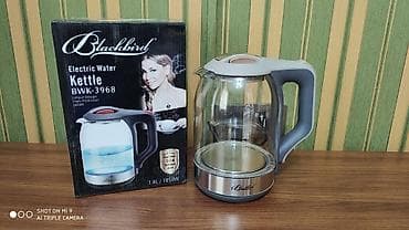 Elektrik caydan çaynik çaydan Blackbird 1.8 litreli elektrik şüşə — 3