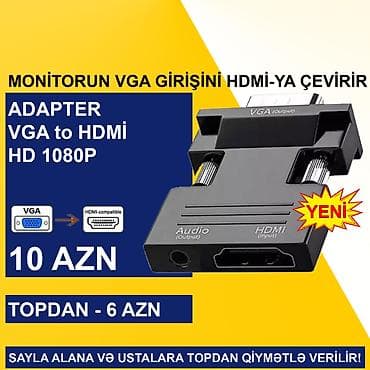Планшеты: VGA Adapterlər SAYLA ALANA VƏ USTALARA TOPDAN QİYMƏTLƏ VERİLİR! ⭐VGA — 4