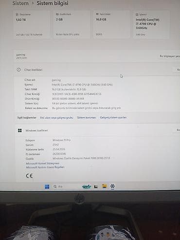 8gb notebook ram: Gaming stolüstü kompüter komplekti Texniki göstəricilər:(axıra kimi — 4