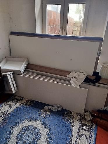 3 qapili dolablar: 3 qapılı, Güzgülü, Qəhvəyi, Taxta, Kupe, Düz dolab — 2