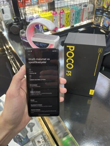 Poco: Poco F5, 256 GB, rəng - Qara, Barmaq izi — 3