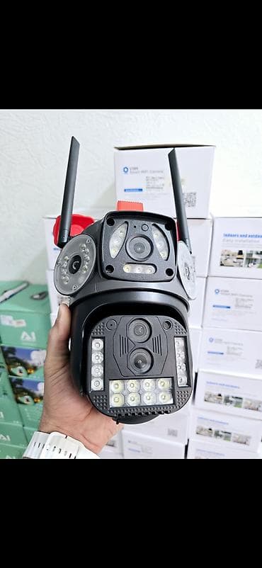 lil solid dual: Wifi 3 kamera ptz 360° smart + 64gb V380 Smart WiFi Camera – açıq və — 1