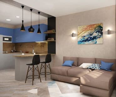 kiraye ayliq: Iki otaqlı mənzil Gəncə şəhəriHeydər Əliyev prospektində — 1