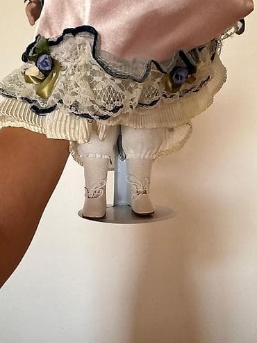 qız oyuncaq: Porcelan kolleksiya kuklası – viktorian üslubunda - Material: baş və — 3