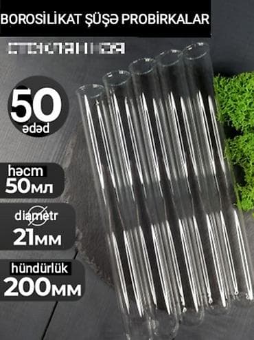 boru: Sınaq şüşələri - laboratoriya üçün xalis borosilikat şüşədən — 1