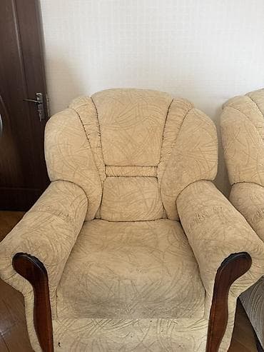 Ev üçün mebel: İşlənmiş, Kreslo, Parça — 2