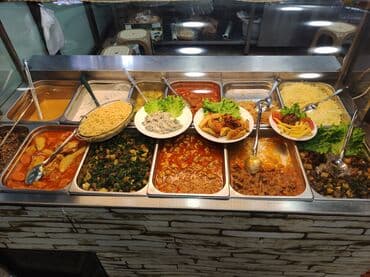 ət kotuyu: Restoran malzemeleri ; Klimalar, kameralar, 2 tane döner ocağı, kebap — 1