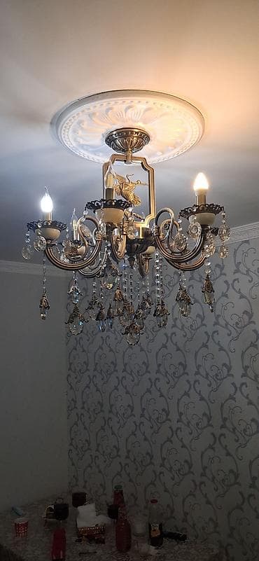lustur modelleri: Çılçıraq, 6 lampa, Metal — 3