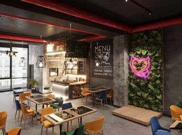 novxani restoranlar: 28 may metrosunun yaxınlığında yol kənarı, olan,obyekt kafe icarəyə — 8