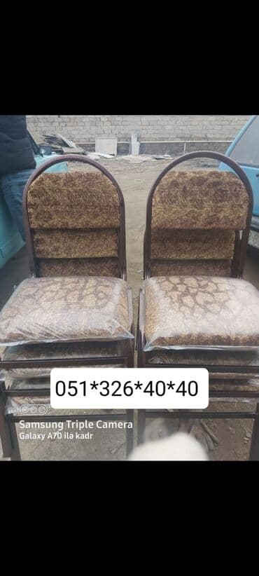 deri parça: Stullar dəmir stul stol və stul masa ve oturacaq dəstləri oturacaq — 3