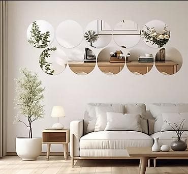 led guzgu: Güzgü Divar üçün, Dairə, Dekorativ — 2