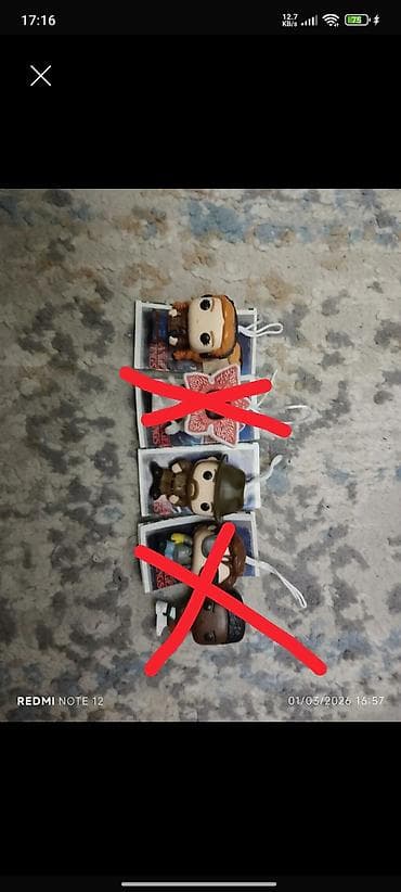 Stranger Things mövzusunda kollektible asqılar/fiqurlar dəsti