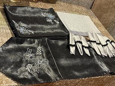 Parıltılı süfrə dəsti – zərif naxışlı Məzmun: - Qara, parıltılı — 1