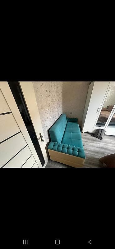 Məhsul: 3 nəfərlik yumşaq divan - Rəng: firuzə uzunluğu 2.20sm — 1