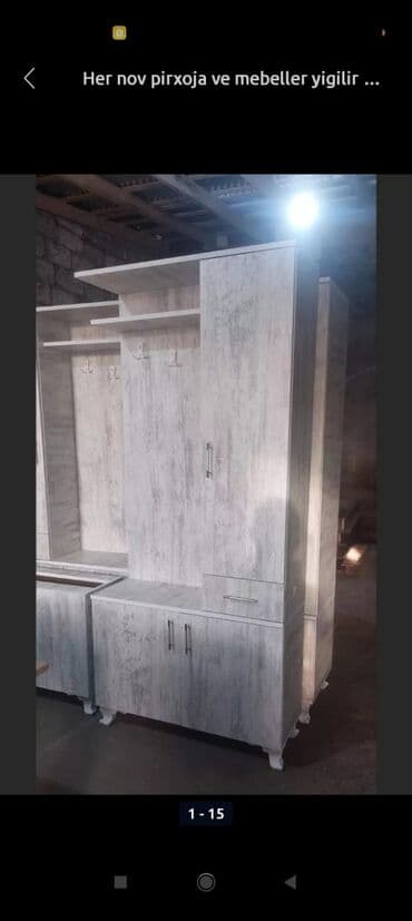 ışkaf: Yeni, 2 qapılı Düz dolab, Dəhliz dolabı — 9