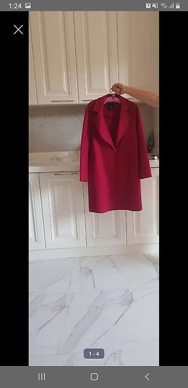 acki sekilleri: Palto, Mango, M, rəng - Qırmızı — 2