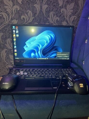 processor core i7: ASUS oyun noutbuku + oyun siçanı - Model: ASUS (ekranda və korpusda — 4