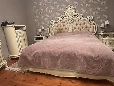 divan və kreslo: Klassik üslubda tam mebel dəsti - Yataq otağı: başlığı kapitonajlı — 10
