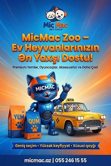 MicMac Pet Shop – Ev heyvanları üçün hər şey bir yerdə! - Premium lalafo.az -da MicMac Pet Shop – Ev heyvanları üçün hər şey bir yerdə! - Premium