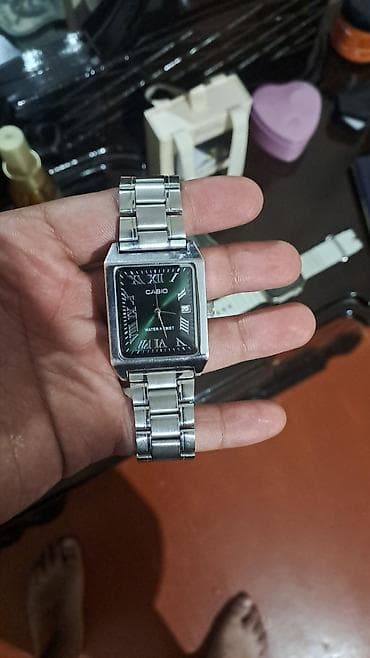 vozol 6 k: CASIO kvadrat korpuslu klassik qol saatı - Korpus: paslanmayan polad — 1