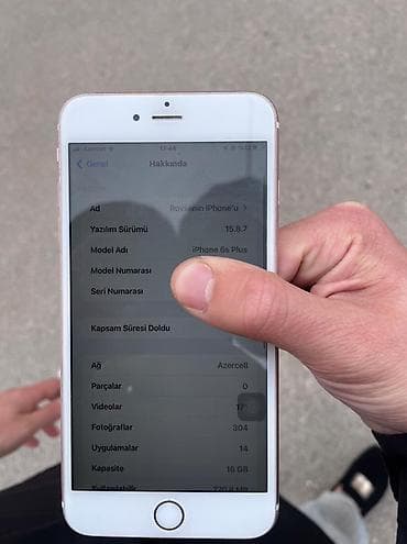 samsunq s 23: IPhone 6s Plus, 16 GB, Rose Gold, Barmaq izi — 3