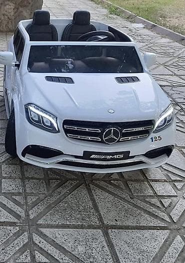 Uşaq elektrikli maşın – Mercedes-Benz GLS63 AMG stili, ağ rəng