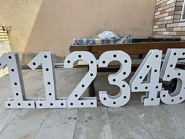 kreditle dis hekimi: İşıqlı rəqəm dekorları – 0-dan 9-a qədər tam dəst. Məhsul təsviri: - — 1