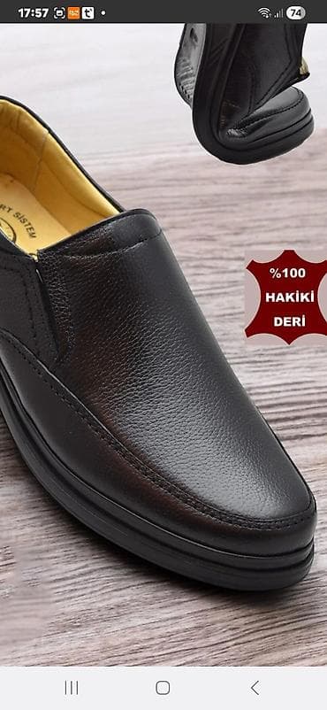 ayaqqabı bağı: Kişi loafer ayaqqabısı – klassik qara rəng - Üst material: toxumalı — 5