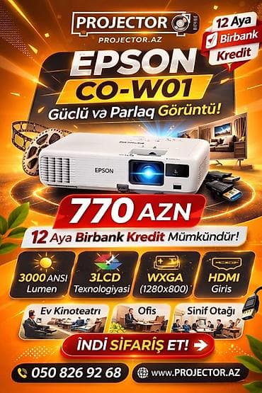 hp pavilion g 7: Yeni Portativ Proyektor Epson, Ödənişli çatdırılma — 2