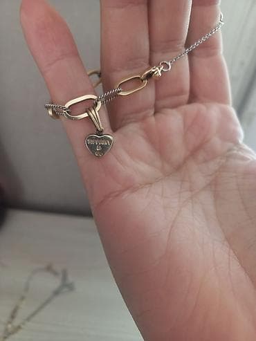 jacob co: Tiffany & Co. üslubunda 585 eyar qızıl boyunbağı və bilərzik dəsti — 5