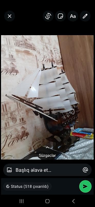 kolleksiya: Tacin ustunde gemi El isi agacdan — 4