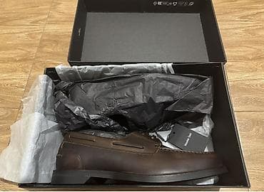 Мужская обувь: Massimo Dutti kişi mokasin/boat shoe - Model: Náutico Piel Engrasada — 1