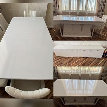 Masa desti 6 stulnan +kamod birlikde 600 azn satilir‼️ Masa ölçü 2.0 m