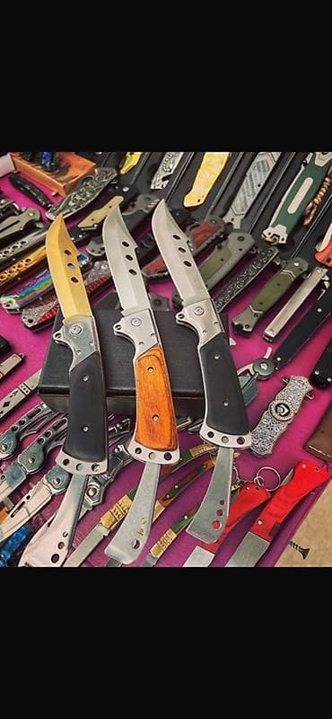 Bıçaqlar – qatlanan və sabit bıçaqlı modellər - Material: paslanmayan