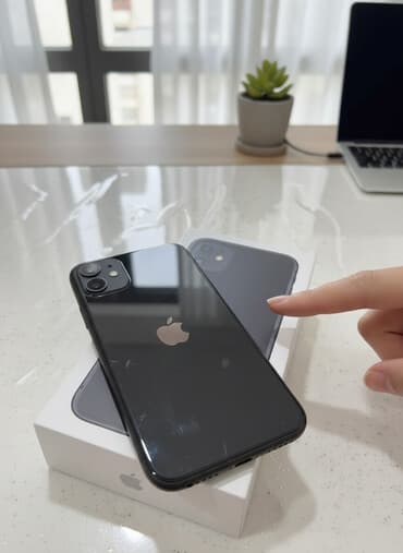 iphone 11 irsad telecom: IPhone 11, 128 GB, Qara, Face ID — 1