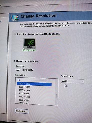 Gaming Manitor Dell Ips 200 hz 1ms 24 Ela veziyyetdedir 2025 model cox — 2