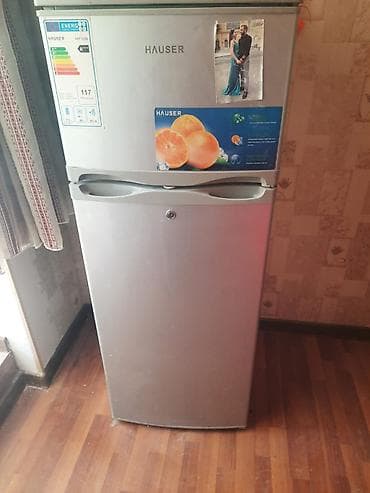 İşlənmiş 2 qapılı Hauser Soyuducu Satılır, rəng - Boz, Dolab içi