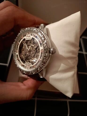 AOKULASIC avtomatik mexaniki qol saatı - Skeleton (şəffaf) siferblat