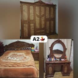 трюмо: İkinəfərlik çarpayı, Termo, Dolab, 2 tumba, Malayziya, İşlənmiş — 1