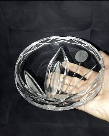 Mətbəx aksesuarları: Xrustal lepe qabi cutu 30 azn sokkk.sokk. xrustalŞüşə qablar dəsti — 6