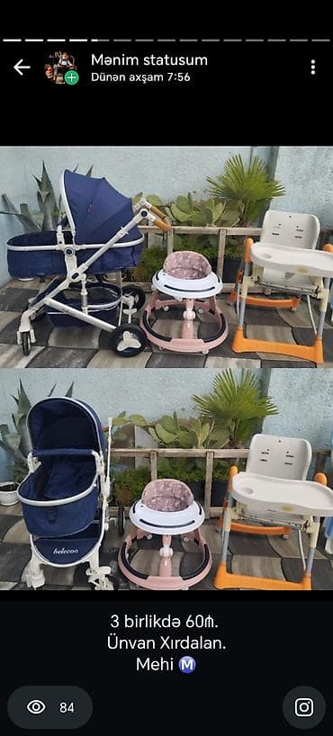 uşaq oturacaq: 3-ü 1-də araba — 1