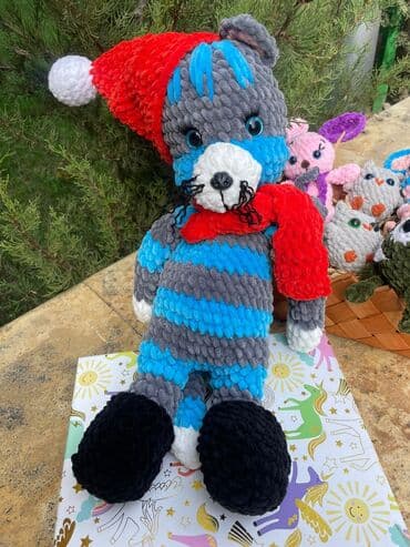 советские игрушки: Вязанные игрушки ручной работы.цены от 15 до 50Азн.разные игрушки — 3