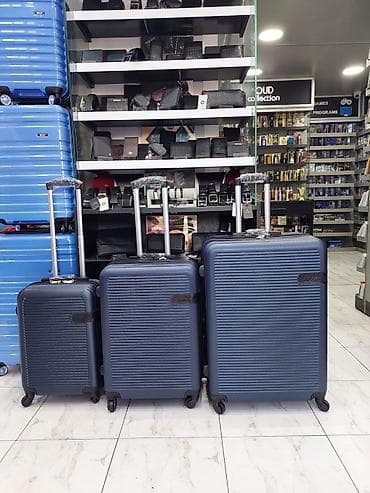 Çamadanlar: Səyahət üçün 3-lü çamadan dəsti - Model: Amfora (üzərində loqo) - — 1