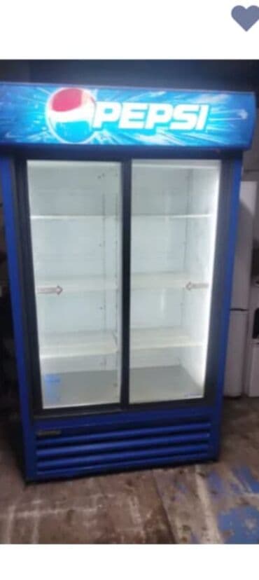 Moyka avadanlığı: Pepsi brend vitrin soyuducu - İkiqat şüşəli sürgülü qapılar – — 1