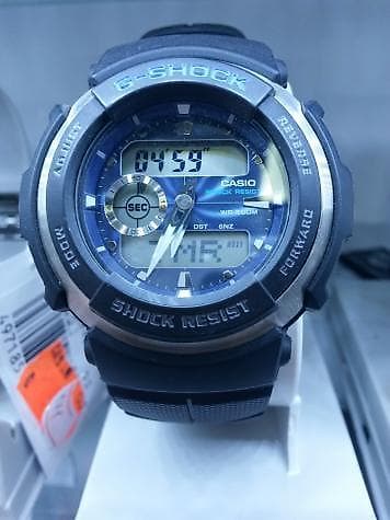 saat kreditle: Casio g-300-2avdr:original Polat korpus ve silikon qolbaq, Su — 1