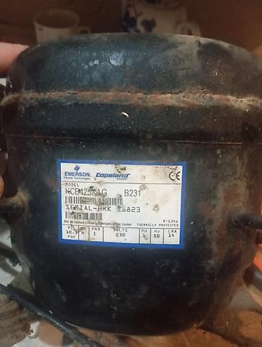 Холодильное оборудование: Emerson Copeland hermetik kompressor Model: KCBM25HAG (etiketdə — 2